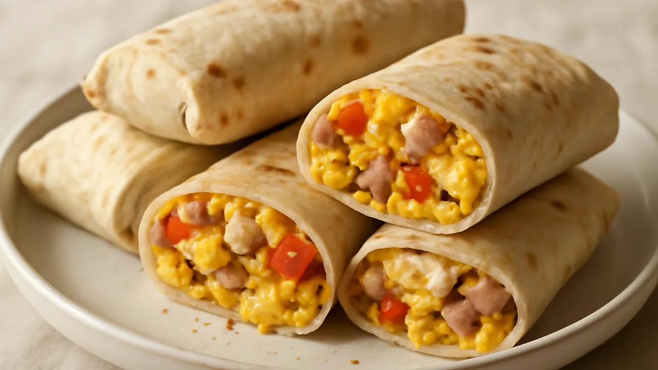 Freezer Breakfast Burritos