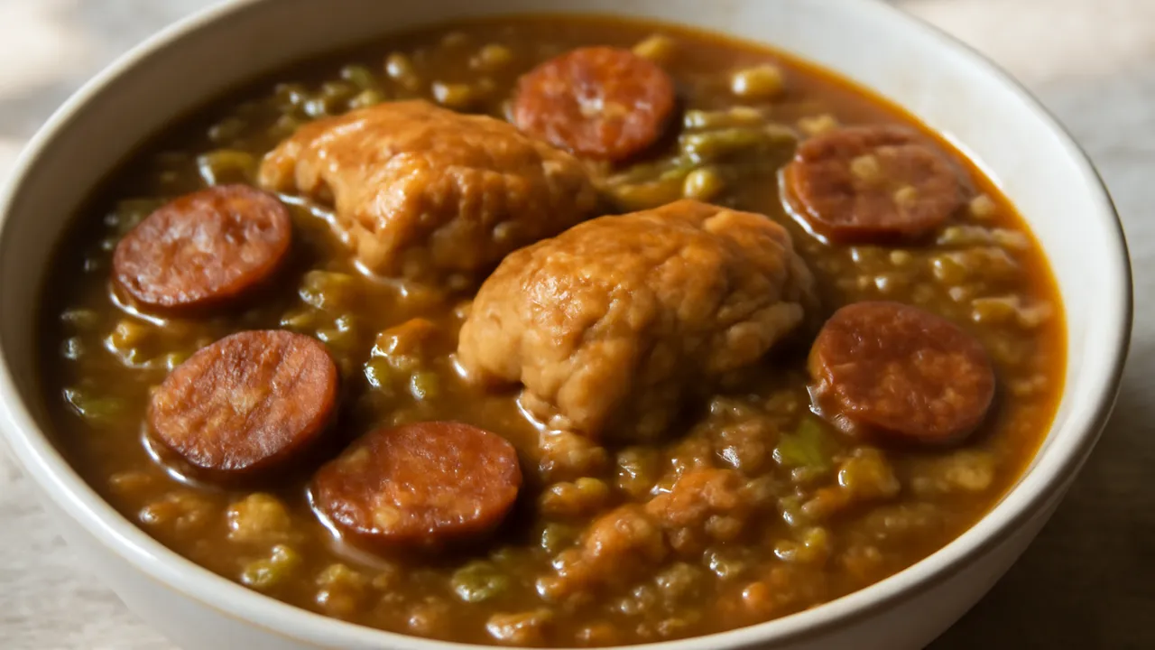 Cajun Chicken and Andouille Sausage Gumbo