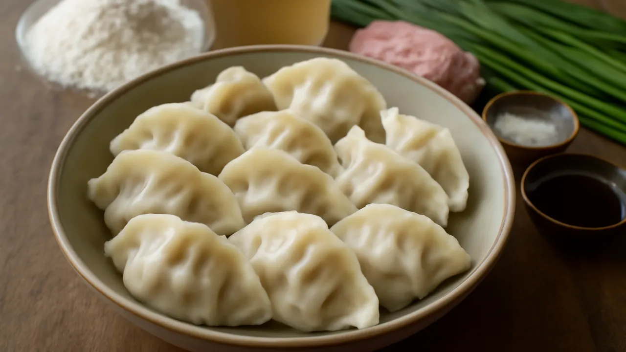 Pork and Chive Boiled Dumplings