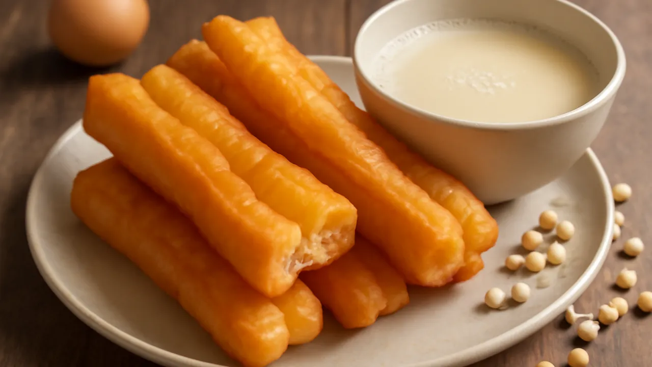 Youtiao with Hot Soy Milk