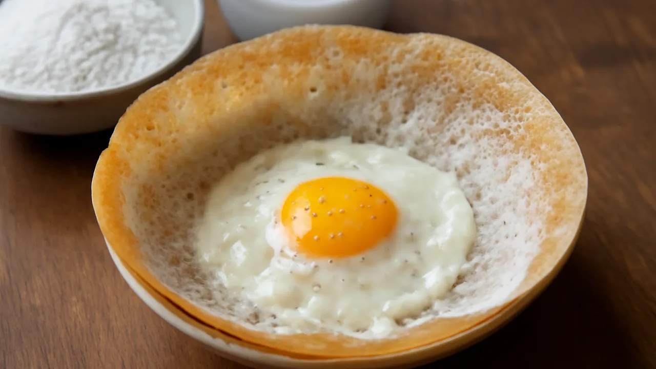 Sri Lankan Egg Hoppers