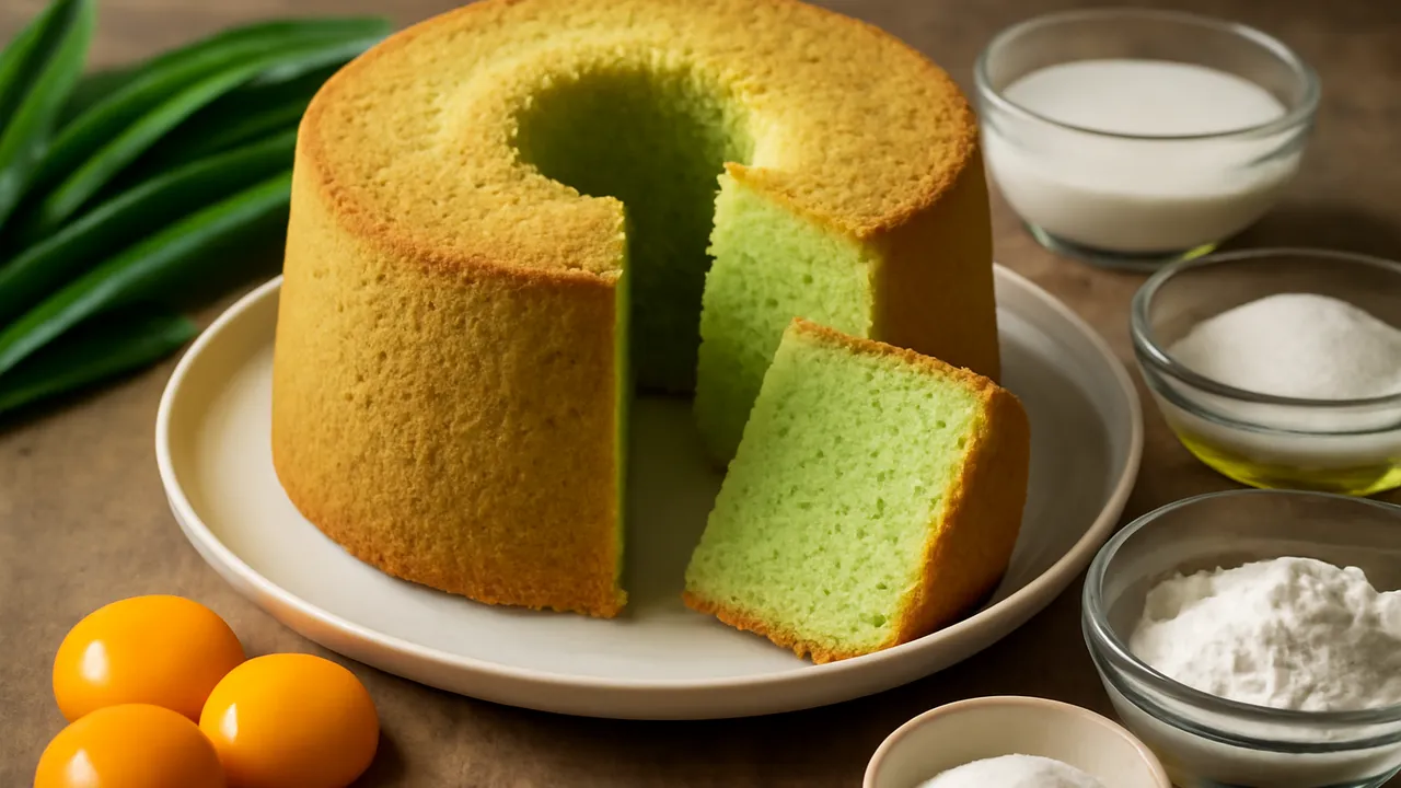 Pandan Chiffon Cake