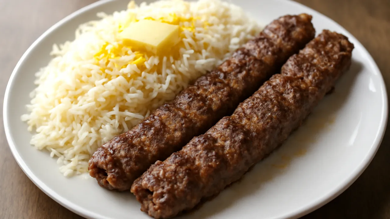 Chelow Kabab Koobideh