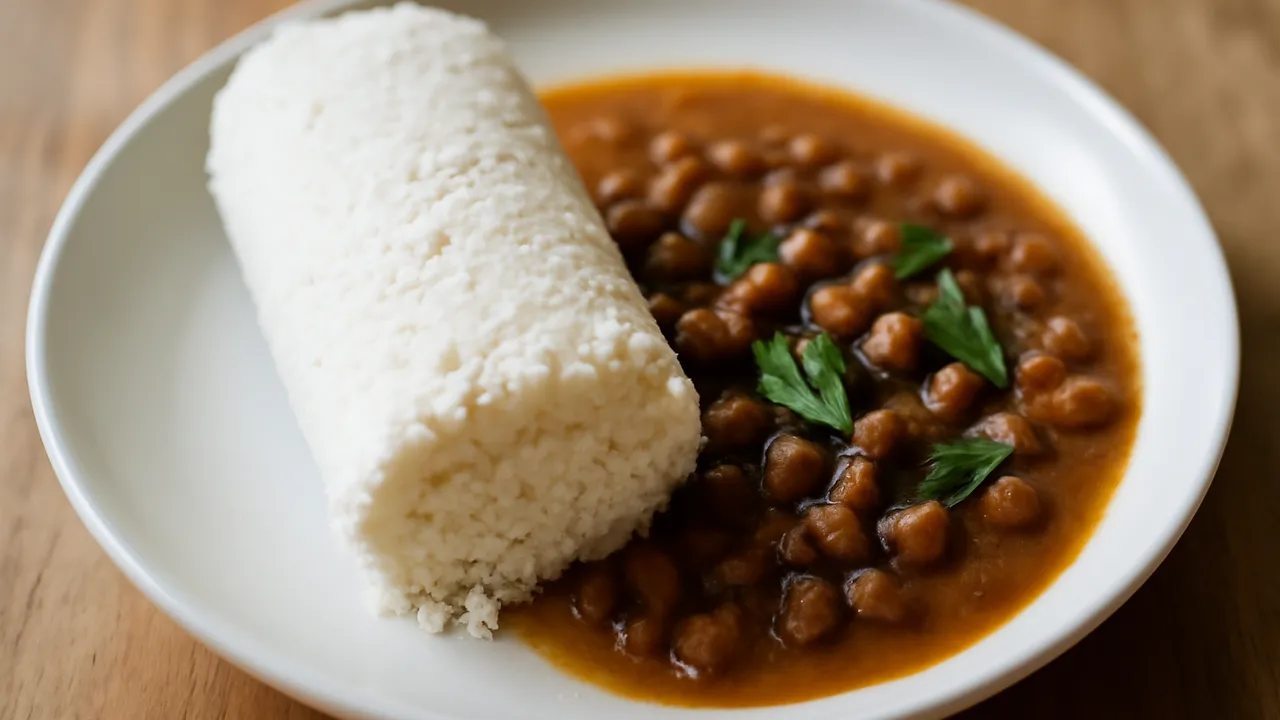 Puttu with Kadala Curry