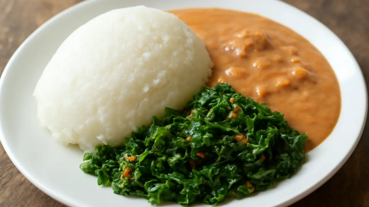 Sadza ne Muriwo une Dovi