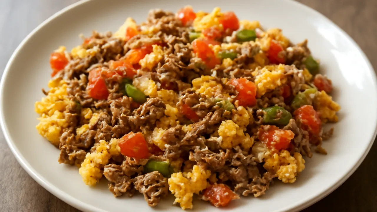Machaca con Huevo