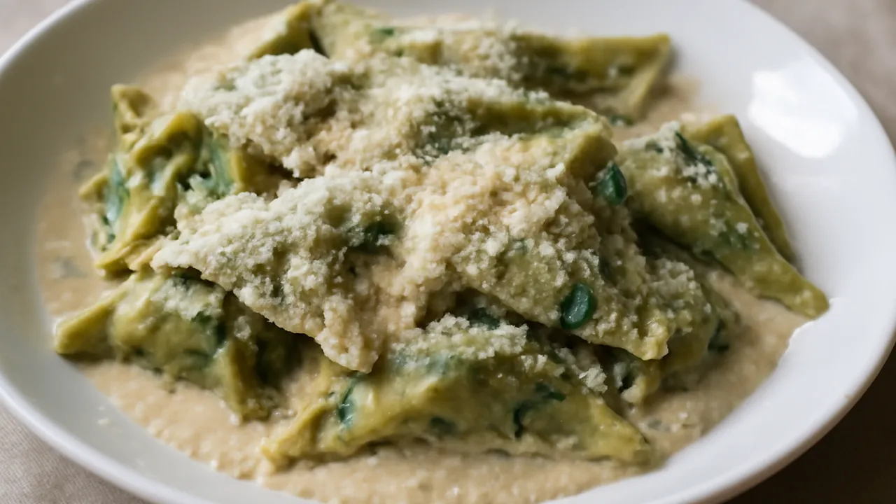 Pansoti con Salsa di Noci