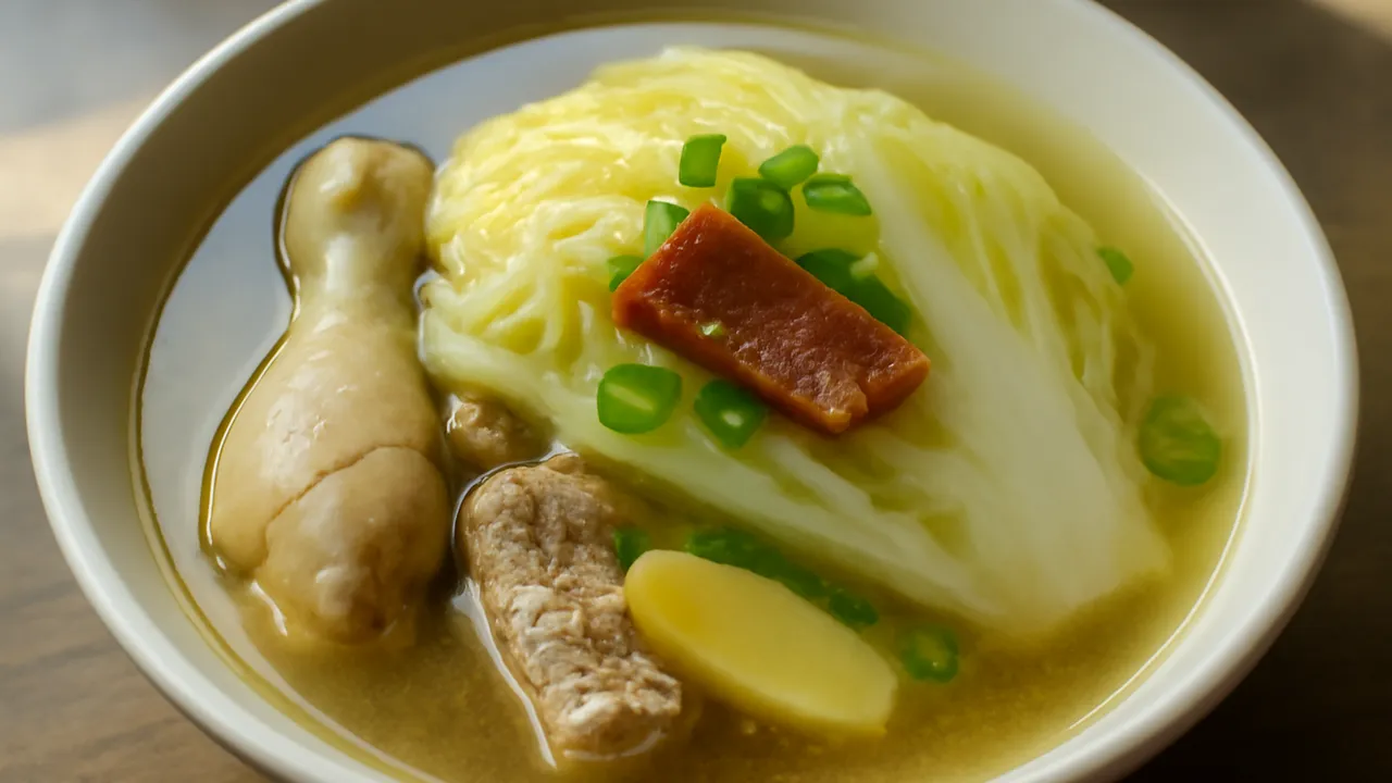 Kai Shui Bai Cai (Boiled Cabbage in Supreme Broth)