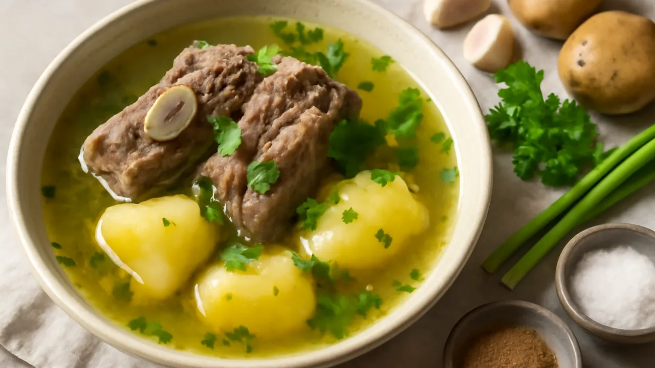 Caldo de Costilla Bogotano