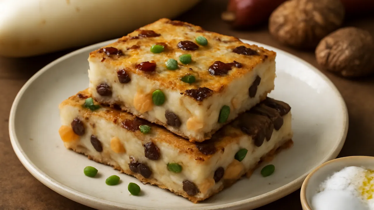Lo Bak Go (Cantonese Turnip Cake)