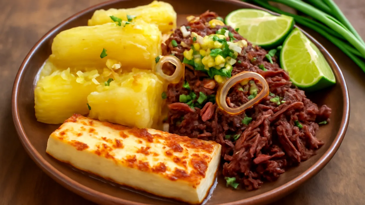 Carne de Sol com Macaxeira