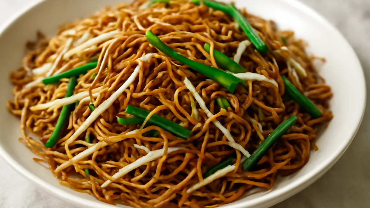Soy Sauce Pan-Fried Noodles