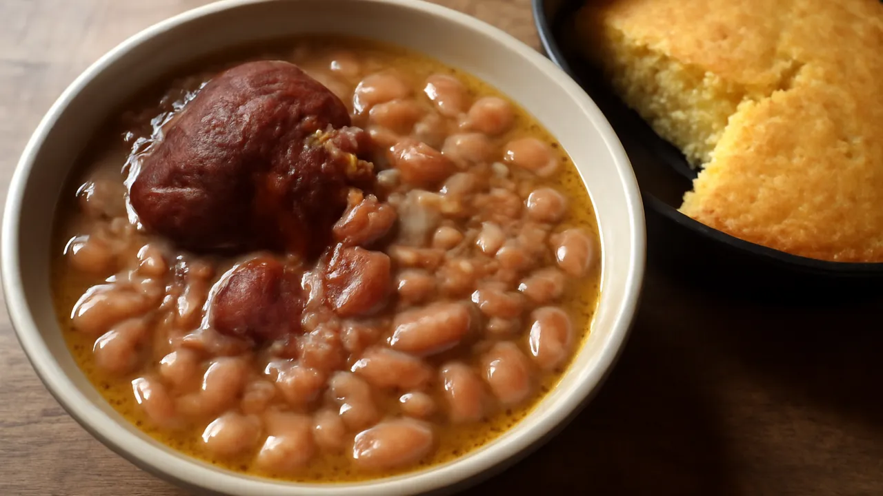 Soup Beans with Skillet Cornbread