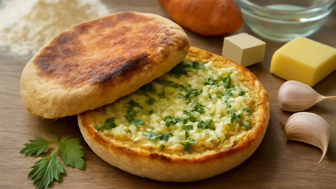 Bolo do Caco com Manteiga de Alho