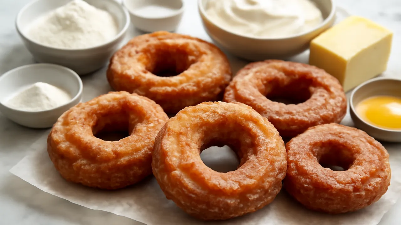 Old-Fashioned Sour Cream Cake Doughnuts