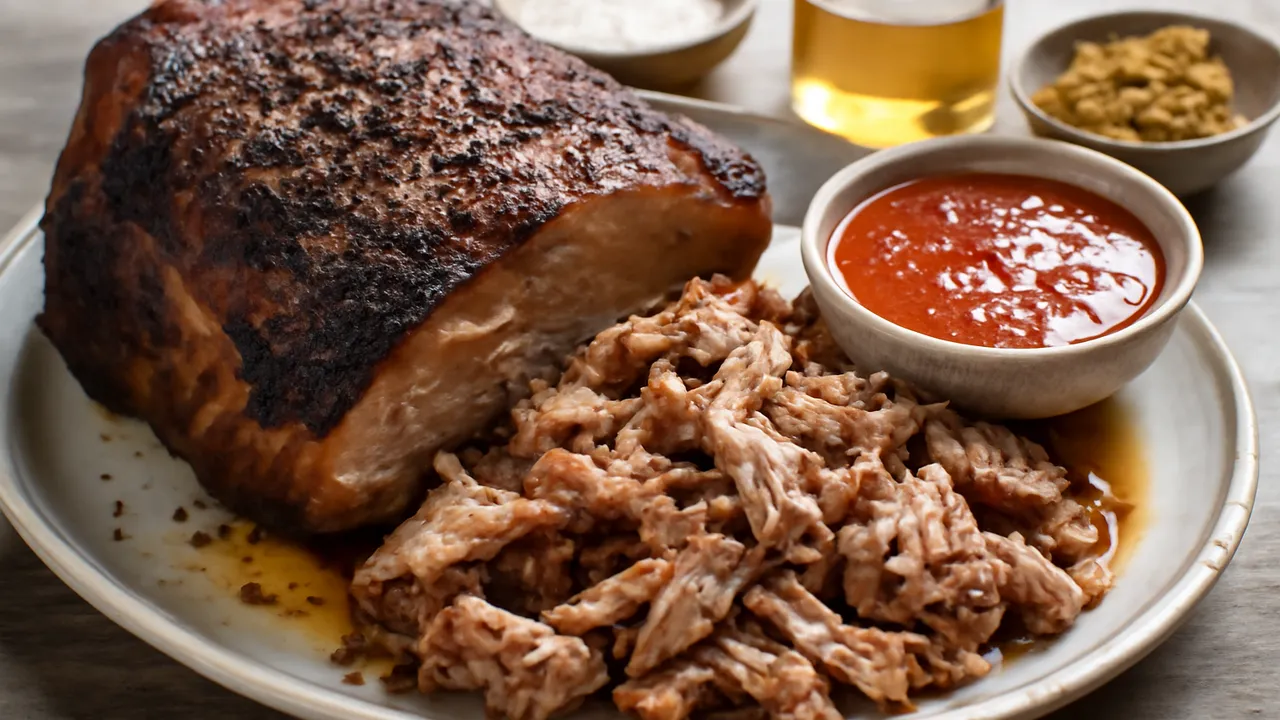 Lexington-Style Pork Shoulder with Red Dip