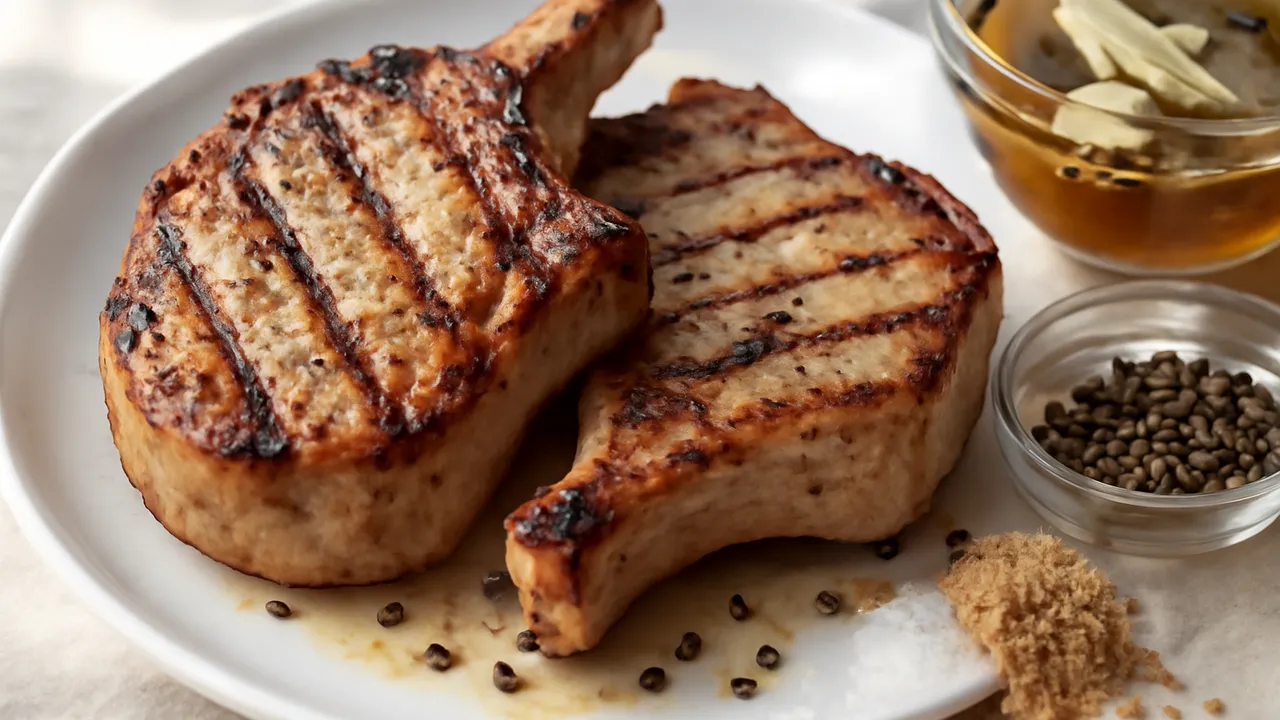 Brined Grilled Pork Chops