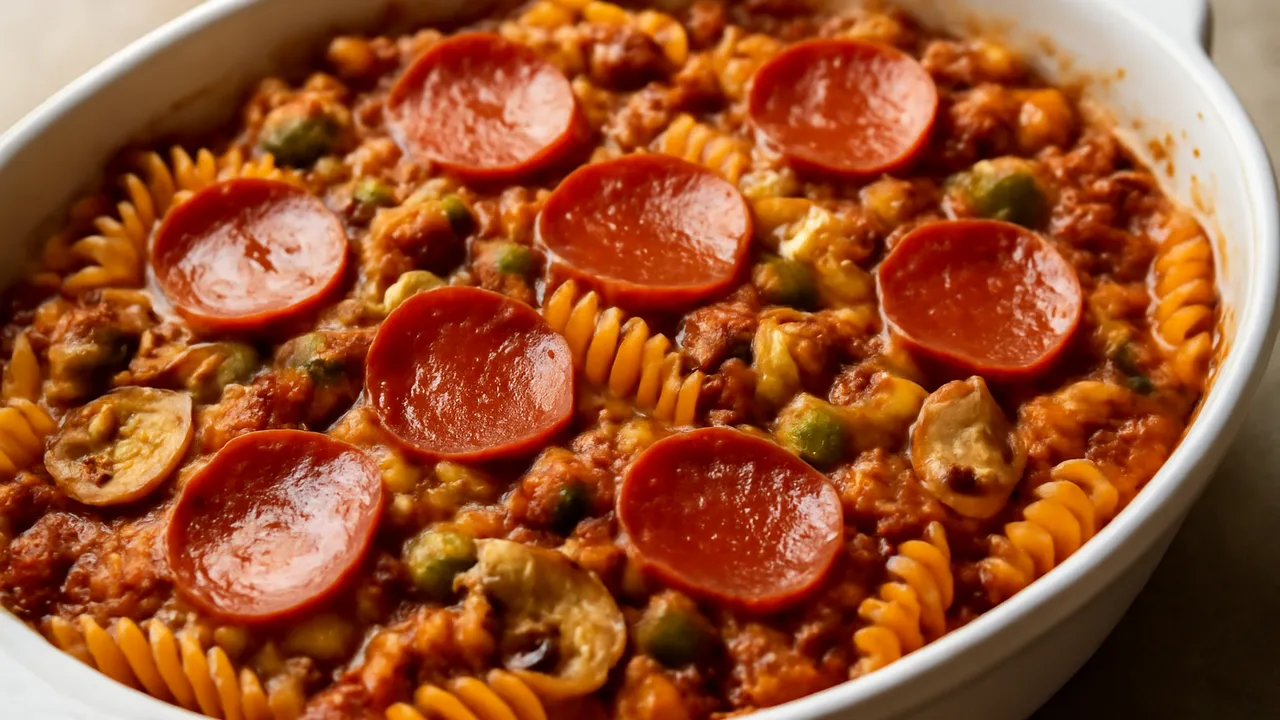 Pepperoni Pizza Casserole