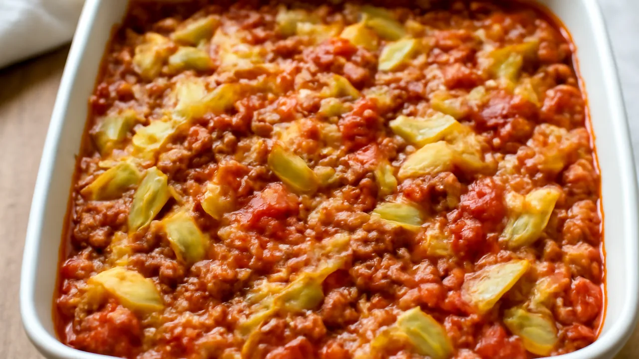Unstuffed Cabbage Roll Casserole
