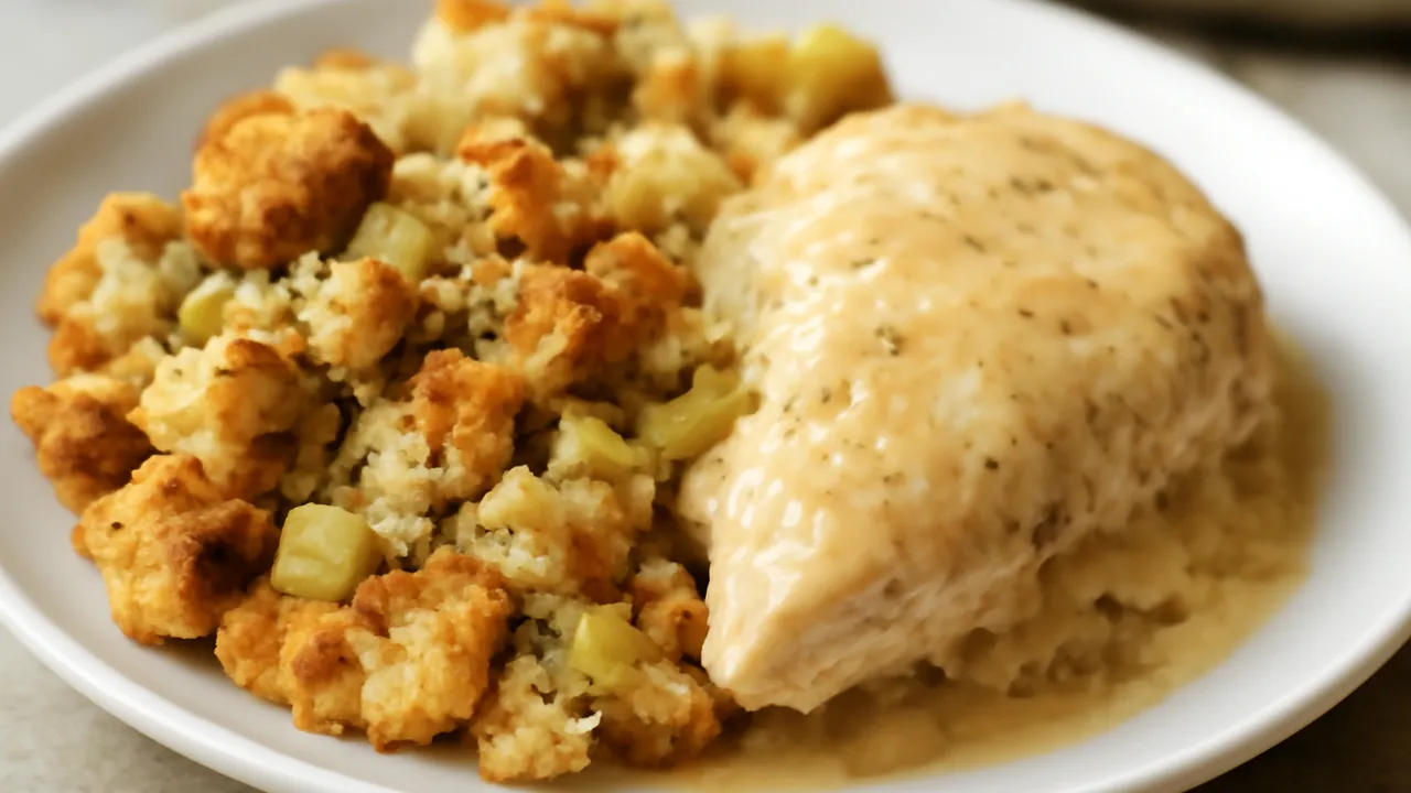 Chicken and Stuffing Bake