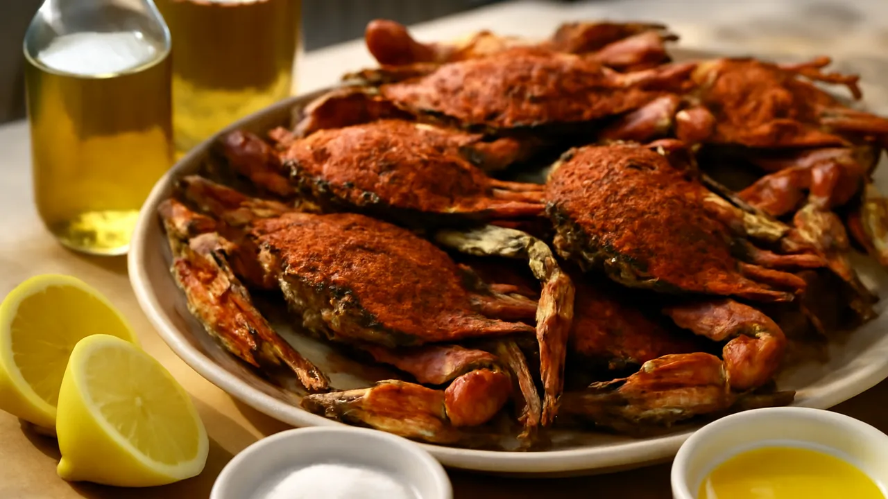 Steamed Blue Crabs with Old Bay