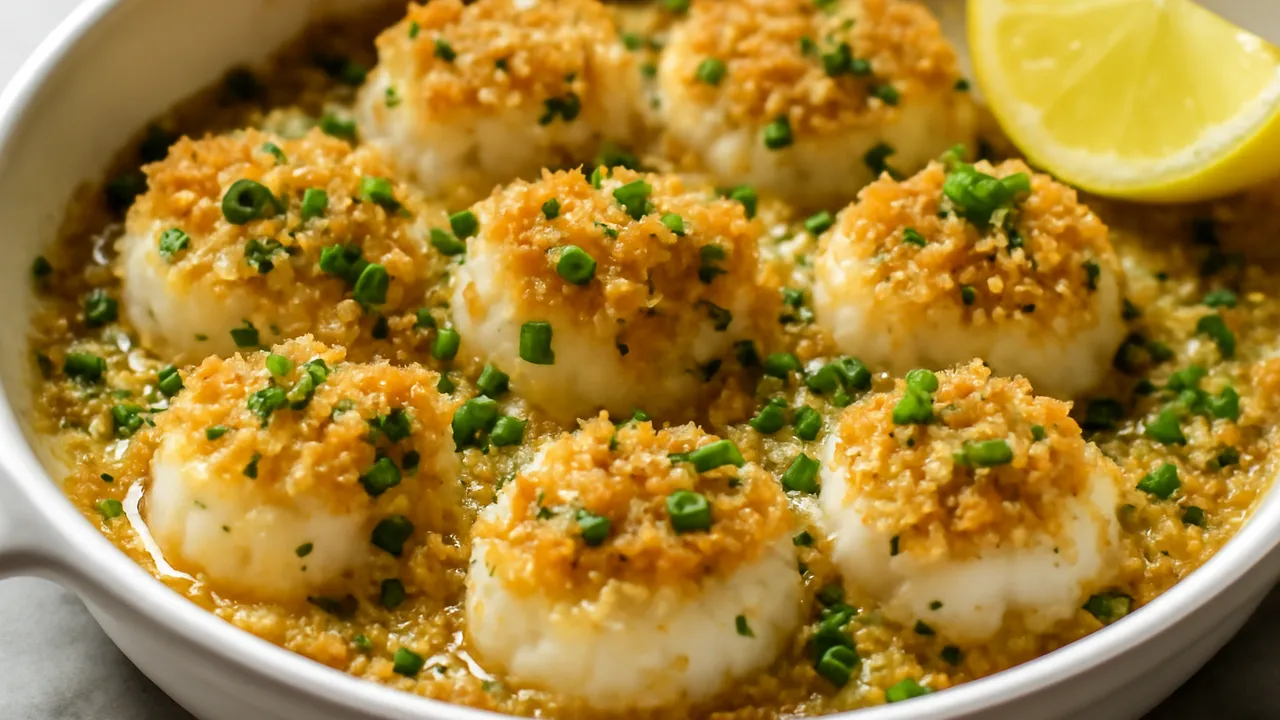 Baked Sea Scallops