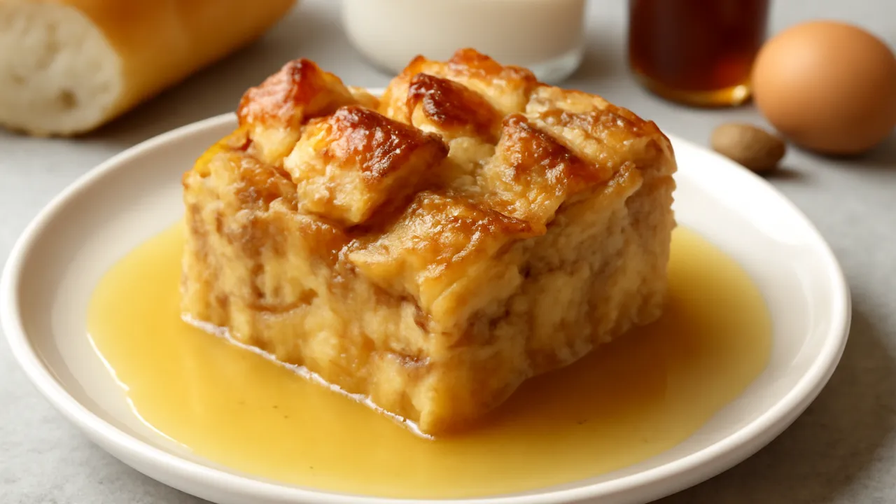 New Orleans Bread Pudding with Whiskey Sauce