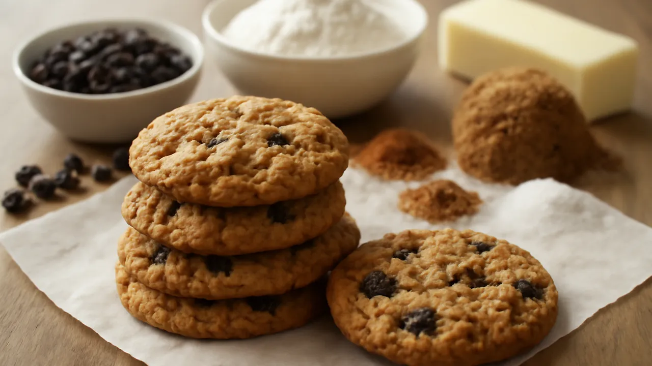 Chewy Oatmeal Raisin Cookies