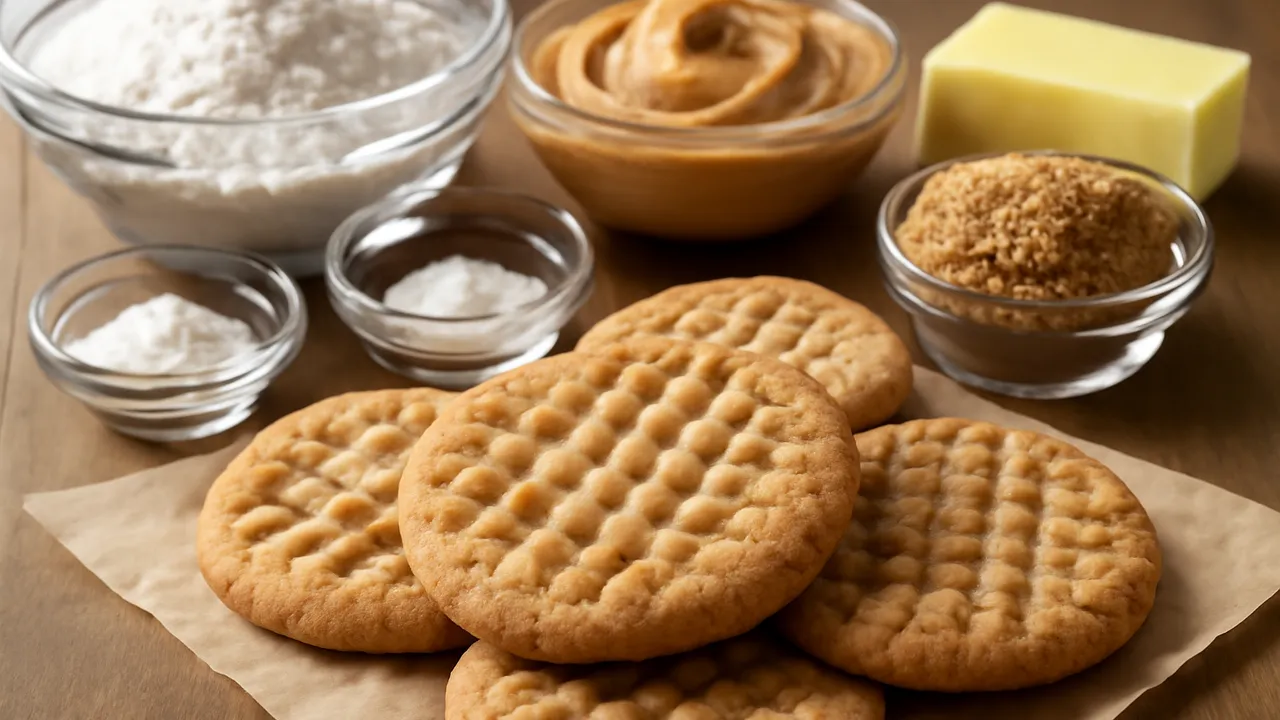 Crosshatch Peanut Butter Cookies
