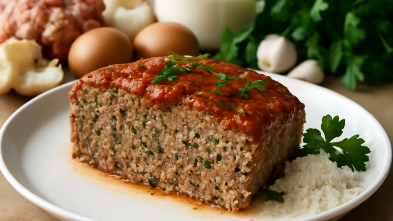 Italian-American Meatloaf with Parmesan and Marinara