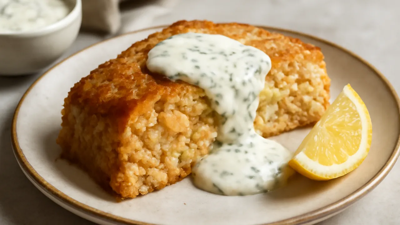 Salmon Loaf with Dill Sauce