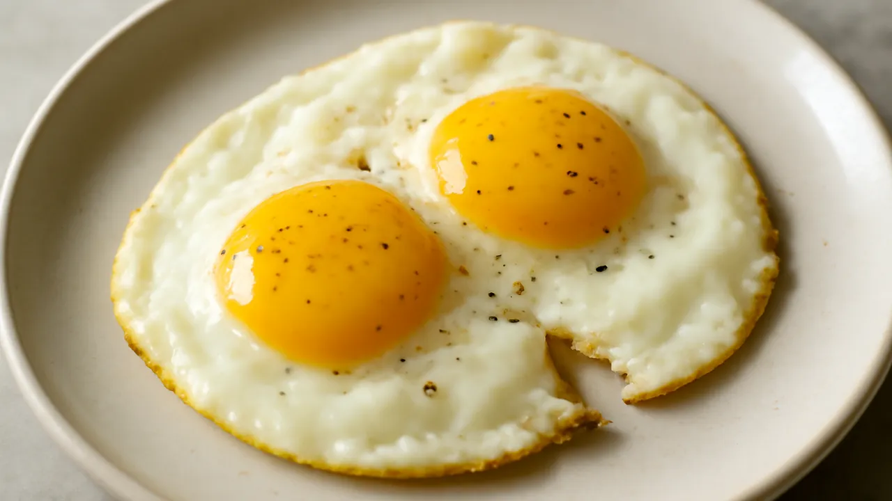 Over-Easy Fried Eggs