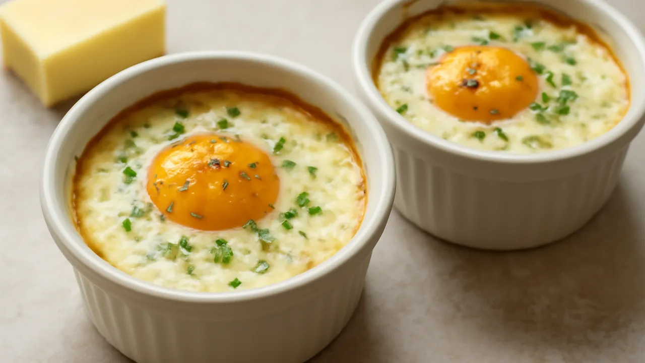 Coddled Eggs in Buttered Ramekins