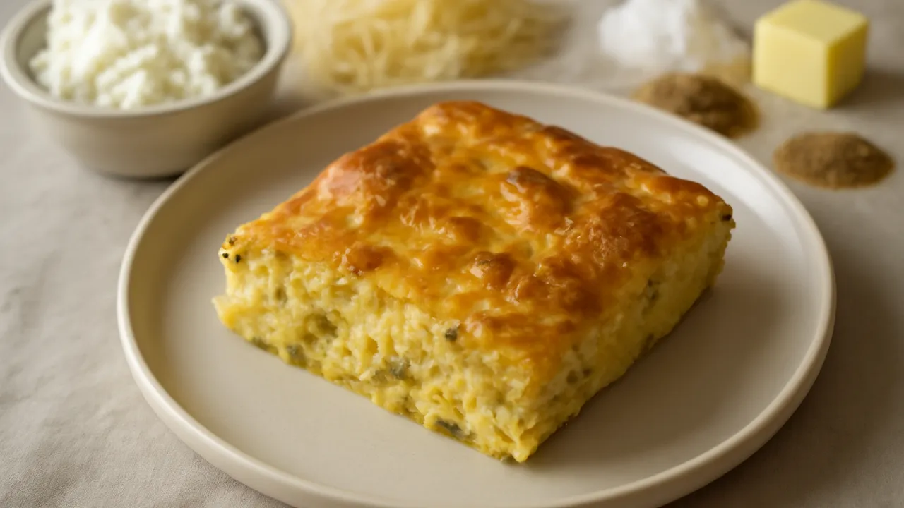 Green Chile Egg Puff