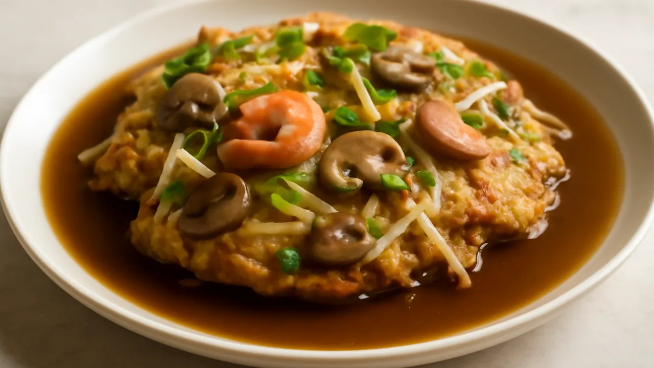 Egg Foo Young with Brown Gravy