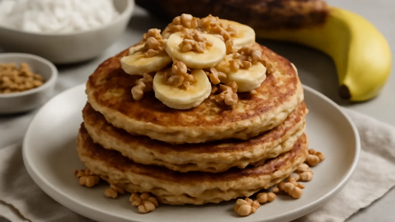 Banana Walnut Pancakes