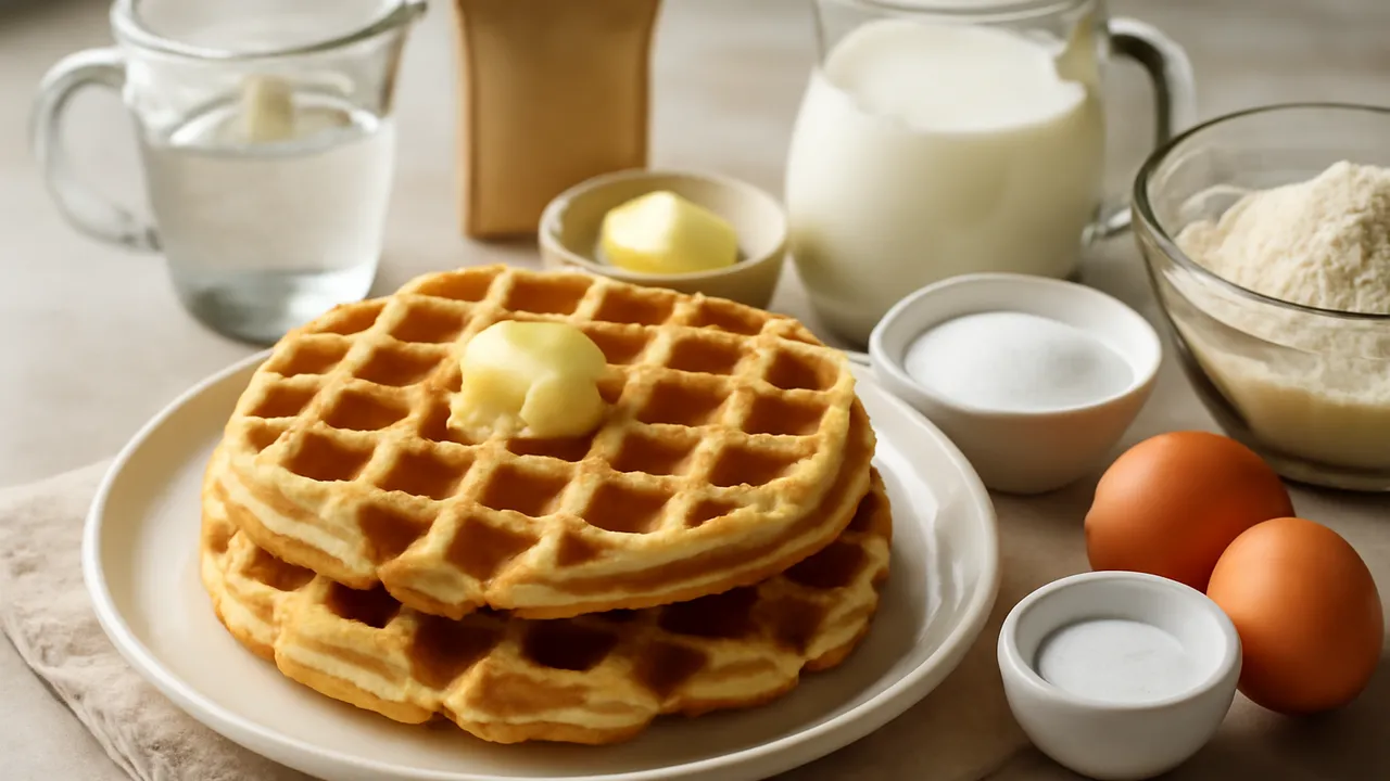 Overnight Yeasted Belgian Waffles