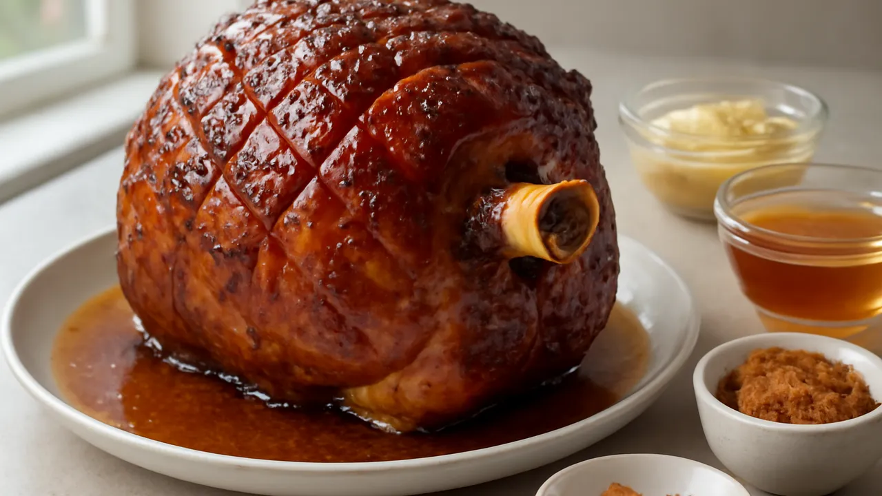 Brown Sugar Glazed Holiday Ham
