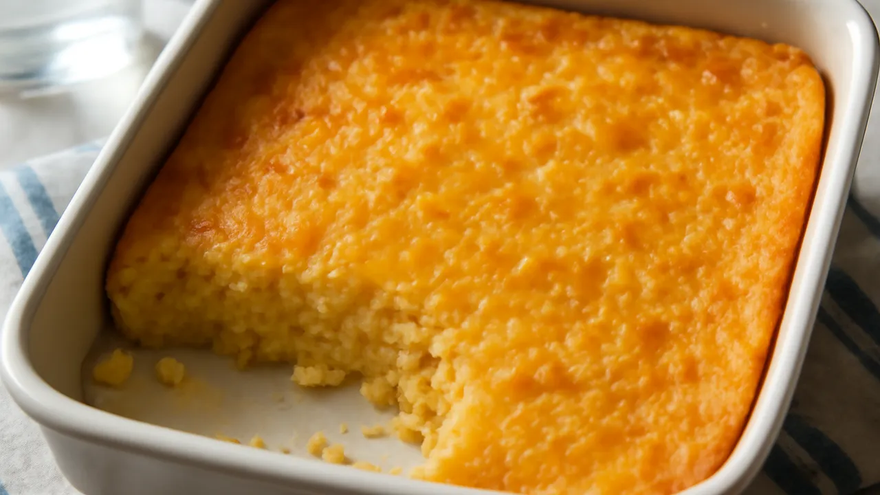 Baked Garlic Cheese Grits Casserole