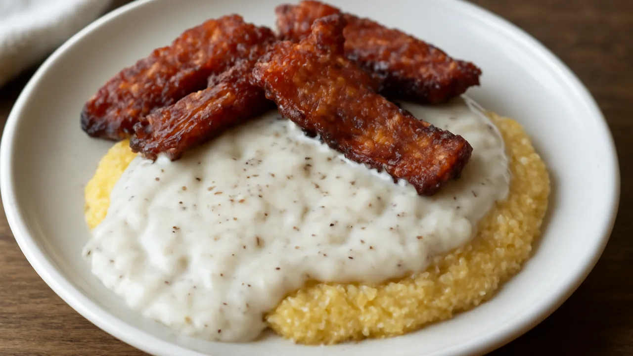 Fried Salt Pork with Milk Gravy