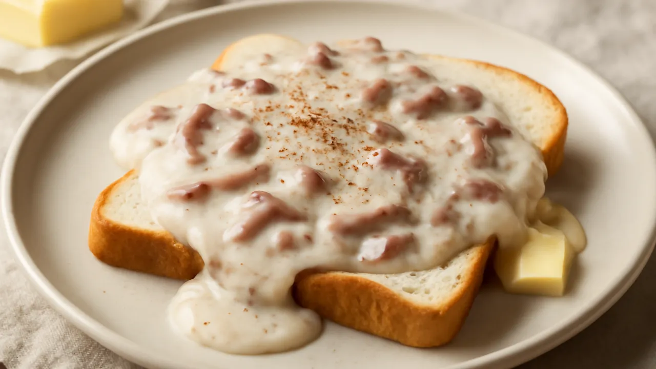 Creamed Chipped Beef on Toast