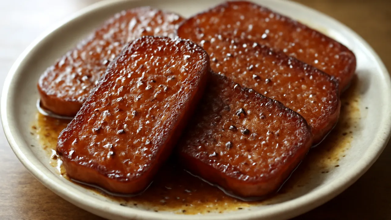 Fried Spam Slices