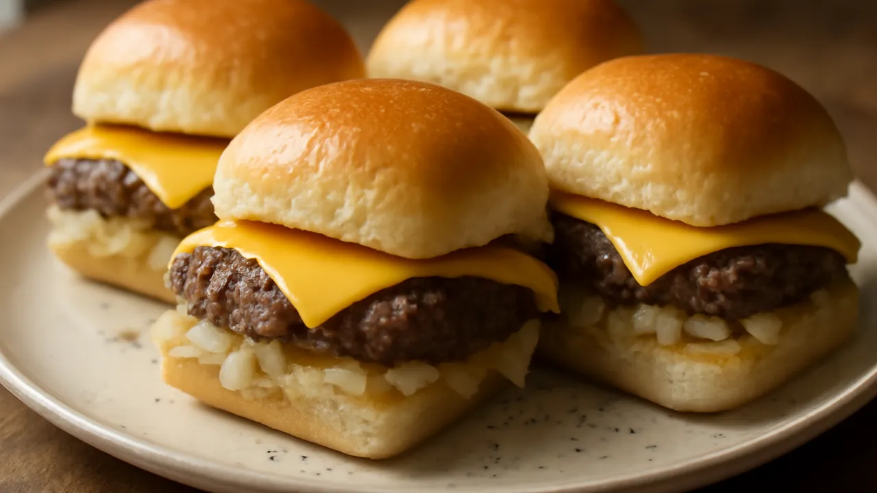 Steamed Onion Sliders