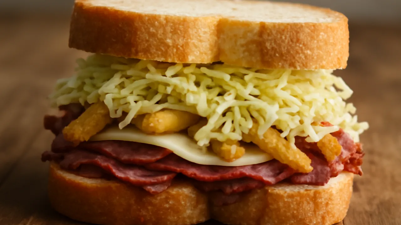 Pittsburgh Fries-and-Slaw Sandwich