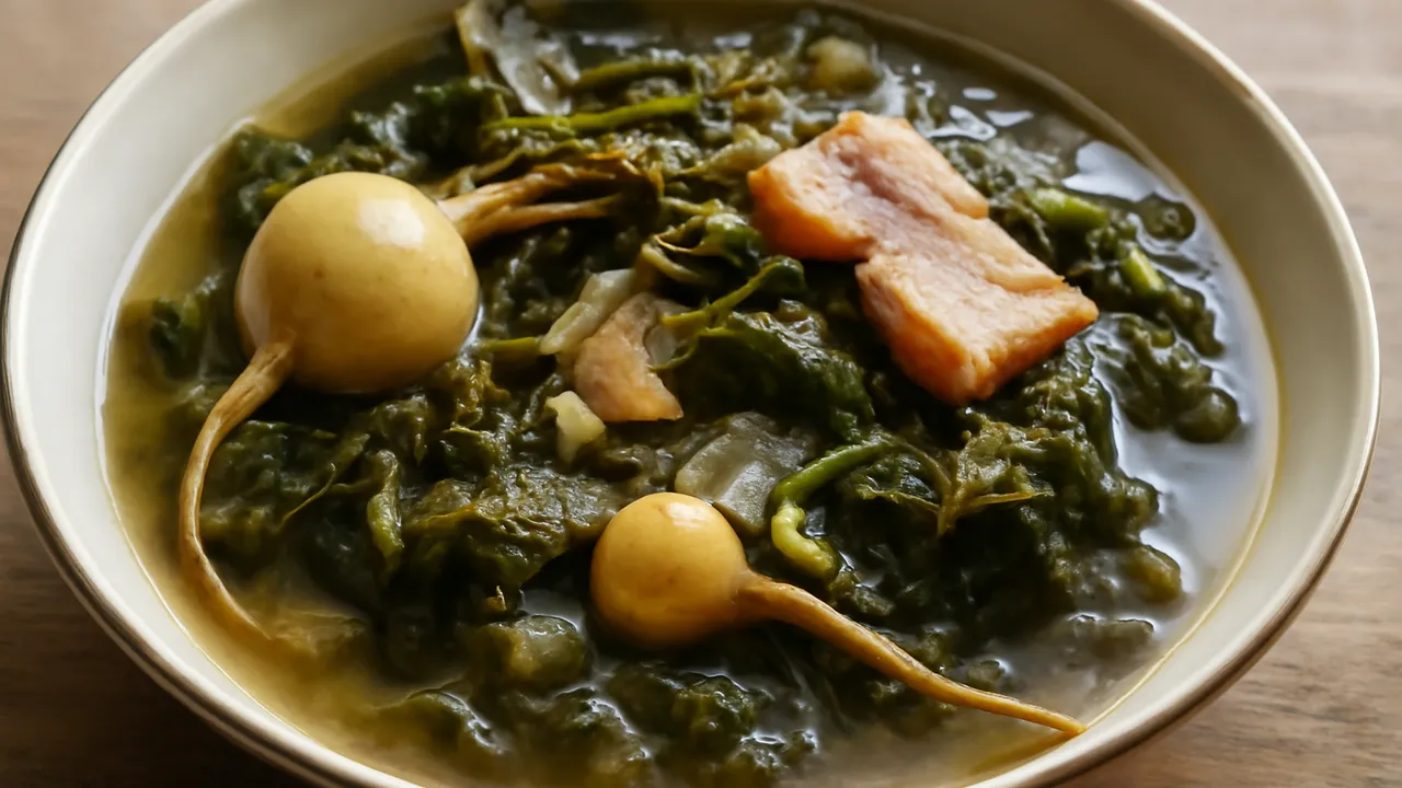 Turnip Greens and Pot Likker