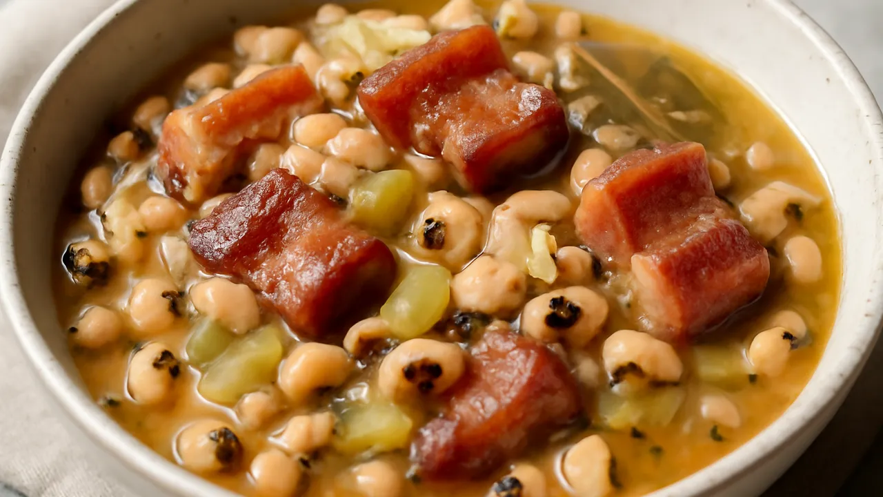 Black-Eyed Peas with Salt Pork