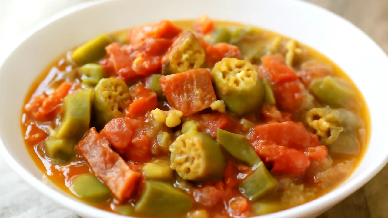Stewed Okra and Tomatoes