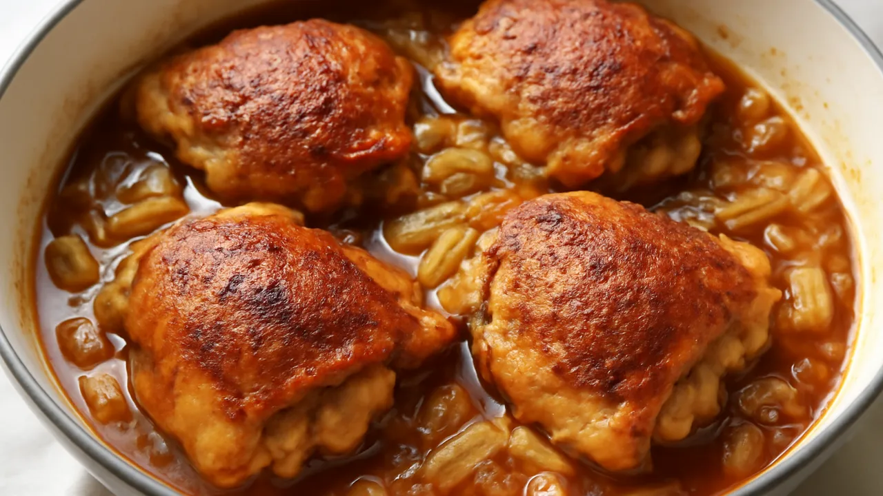 Sweet Tea Braised Chicken Thighs