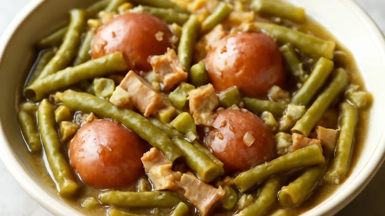 Southern Green Beans with New Potatoes