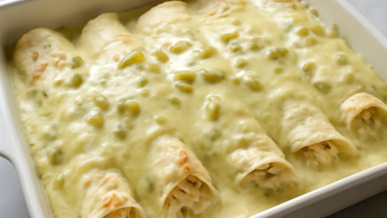 Sour Cream Chicken Enchiladas